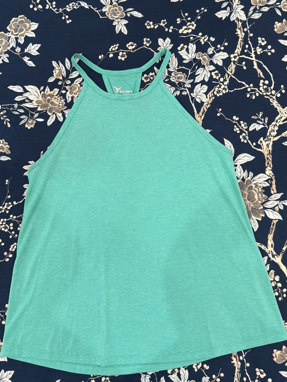 Old Navy Women's Racerback Tank Top in Aqua Green